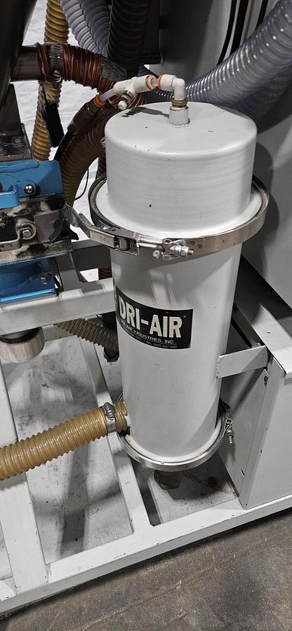 Used DRI-AIR HPD-4 HIGH-PERFORMANCE DESICCANT RESIN DRYER – RH150 150 LB STAINLESS STEEL HOPPER – DIGITAL DEW POINT CONTROL – 480V 3 PHASE – TESTED