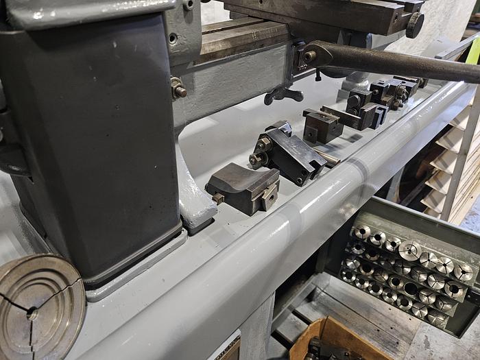 Used Wade American Made Dove Tail Turret Metal Lathe with Tooling RARE!