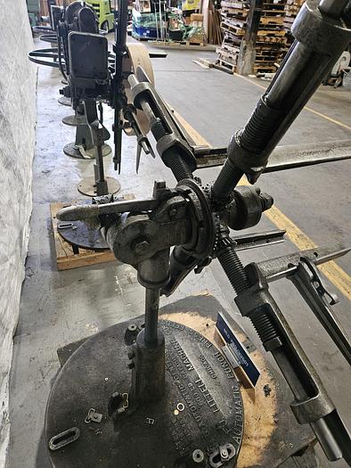 Used Littell 45 Inch Reel Payoff for feeding metal stock to power punch press