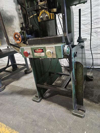 Used 15 Ton Rousselle Punch Press Air Clutch Air Brake 2" Stroke Variable Speed Control