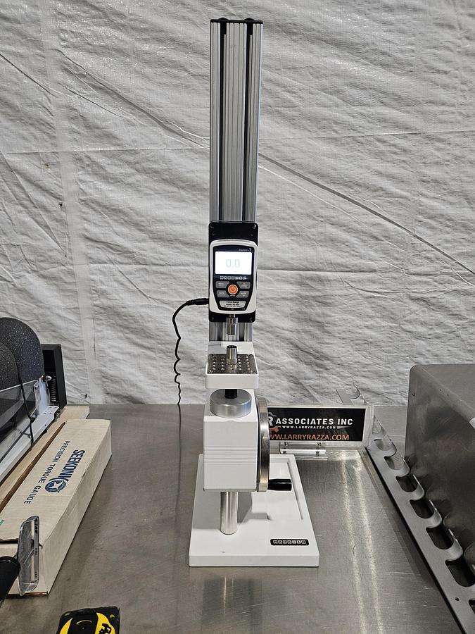 Used MARK-10 MANUAL FORCE TEST STAND WITH SERIES 3 DIGITAL FORCE GAUGE – MODEL M3-500 – 500 LBF / 250 KGF / 2500 N – EXCELLENT CONDITION