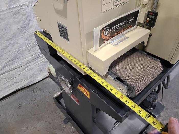 Used Timesavers Model 1111-11-0 Dry or Wet Conveyor 9" Belt Sander Mini Belt Semi Automatic