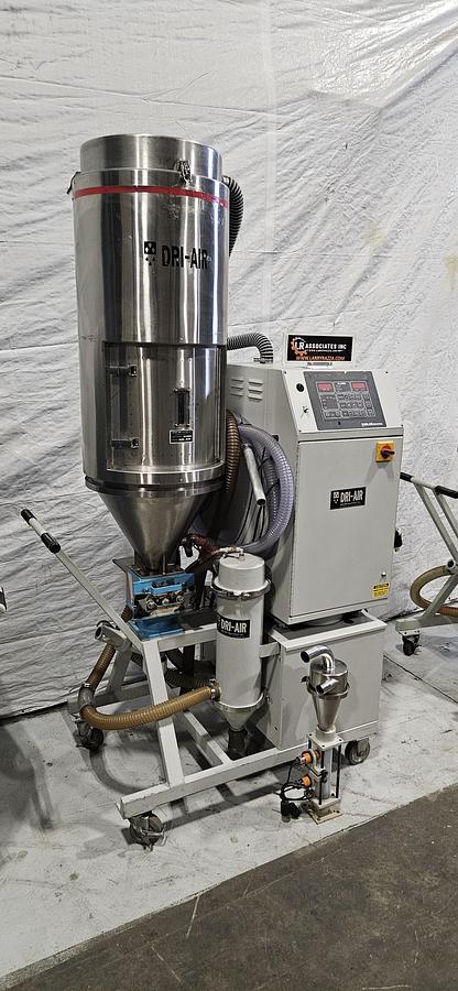 Used DRI-AIR HPD-4 HIGH-PERFORMANCE DESICCANT RESIN DRYER – RH150 150 LB STAINLESS STEEL HOPPER – DIGITAL DEW POINT CONTROL – 480V 3 PHASE – TESTED
