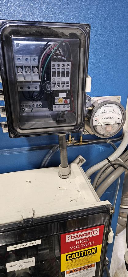 Used FILTER 1 HYDROTRON WET DUST COLLECTOR – 1000 CFM – COMBUSTIBLE DUST SAFE – 460V 3PH