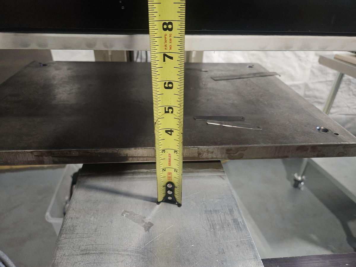 Used KF8500W LINEAR WEDGE AIR-OPERATED HOT STAMPING MACHINE PRESS... TESTED & RUNNING EXCELLENT 220V 1 Phase 