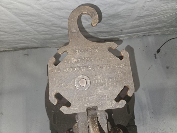 Used Littell 3500 Lb. Metal Stock Feed Reel Payoff Adjustable 48 inch