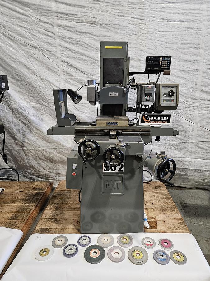 Used MITSUI HIGH-TEC MSG-200MH 6" x 12" MANUAL SURFACE GRINDER – DRO – VFD – WALKER ELECTRIC MAG CHUCK – MICRO-FEED DIALS – EXCELLENT CONDITION