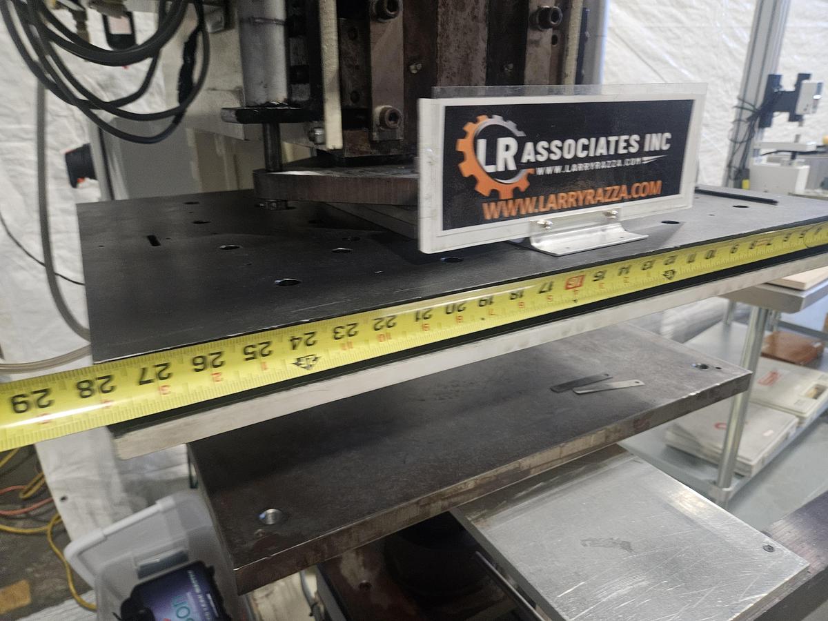 Used KF8500W LINEAR WEDGE AIR-OPERATED HOT STAMPING MACHINE PRESS... TESTED & RUNNING EXCELLENT 220V 1 Phase 