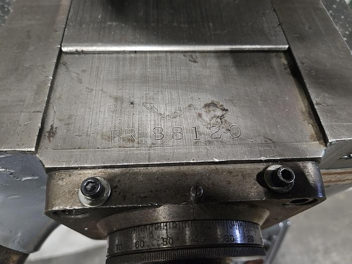 Used Bridgeport Mill 1 HP 36 inch Table DRO Power Feed Collets Chrome Ways 6 inch Vise