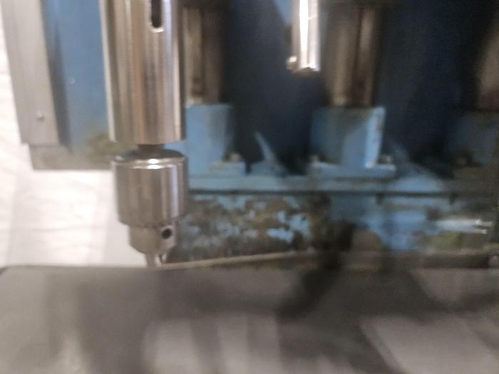 Used Buffalo Forge Quad Drill Press with Emrick Tapping Head 220V 3 Phase Drilling Tapping Machine