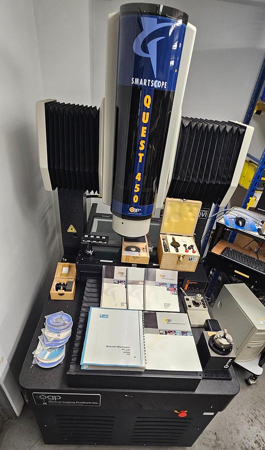 Used OGP Quest / Vantage 450 CMM Smart Scope Optical Laser Gauging Measuring Machine Auto Measurement with Rotary Table & Probe