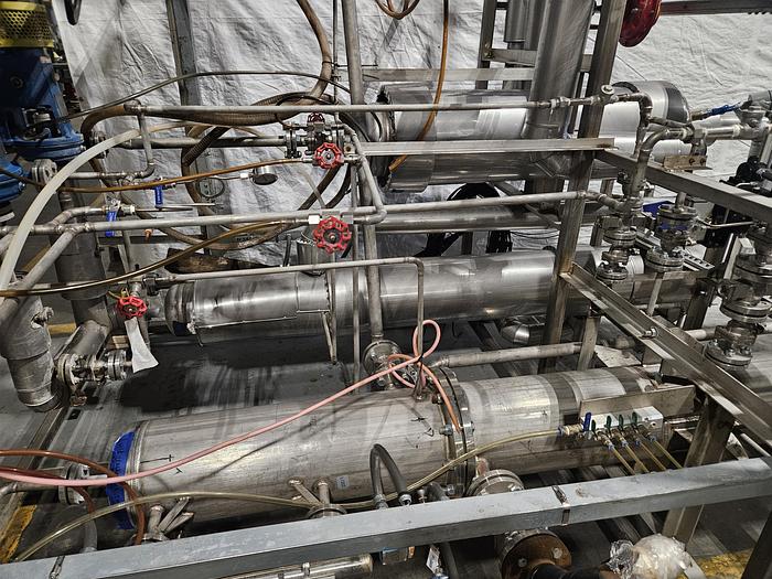 Used VOBIS DMSO Solution Fractional Distillation System 25 kg/h Built in 2020 in Pristine Condition!