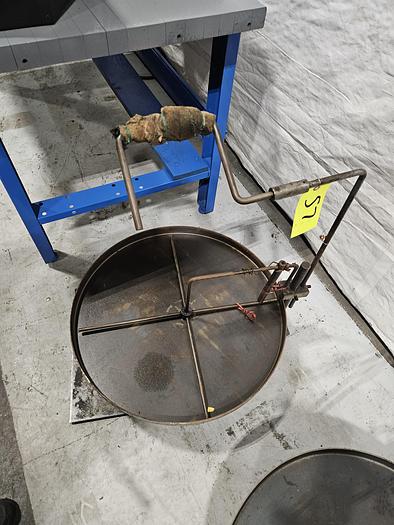 Used 24 inch Stock Reel Metal Material Strip Payoff Stamping Machine Feed 