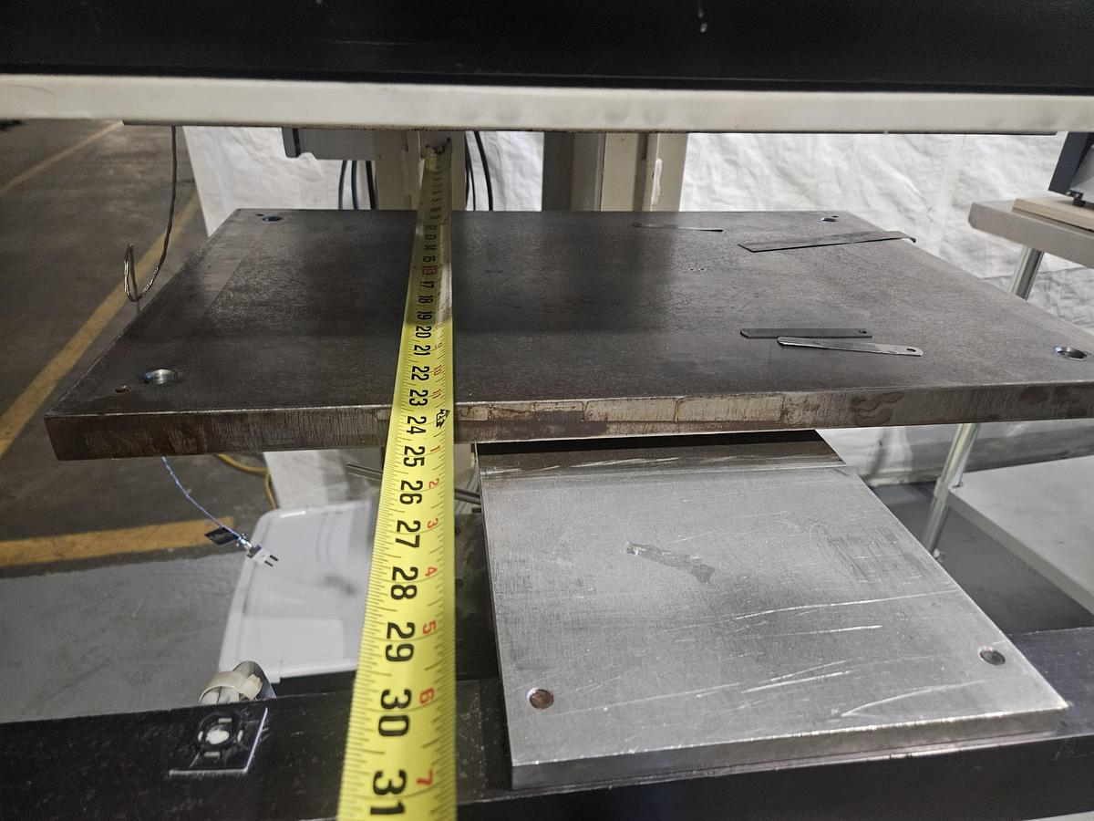 Used KF8500W LINEAR WEDGE AIR-OPERATED HOT STAMPING MACHINE PRESS... TESTED & RUNNING EXCELLENT 220V 1 Phase 