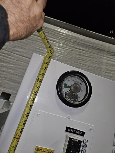 Used Wabash 100 Ton Hydraulic Press Model# 100-2424-STMAC with Heated Platens Molding & Laminating 