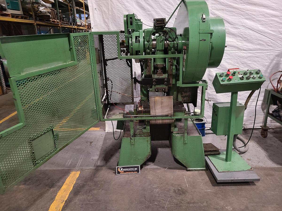 Used Perkins 20 Ton Stamping Press Air Clutch Air Brake Automatic Punch Pristine!