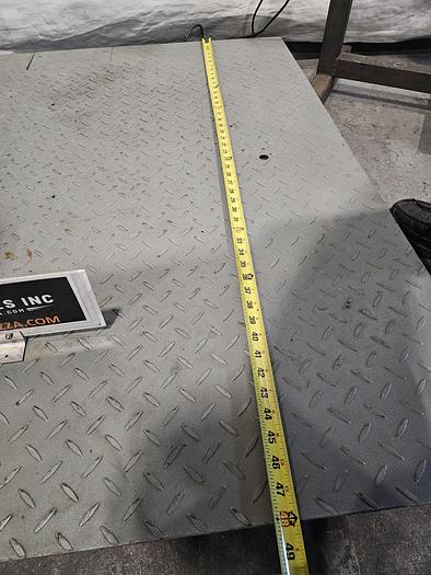 Used Digiweigh 10,000 Lb Digital Floor Pallet Scale 48 Inch Lb or KG