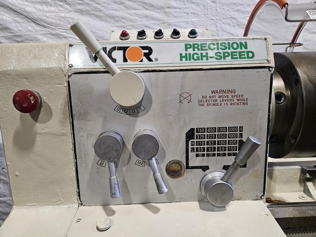 Used VICTOR 1640B ENGINE LATHE – 16" x 40" – 7.5 HP – TOOLING PACKAGE – EXCELLENT CONDITION