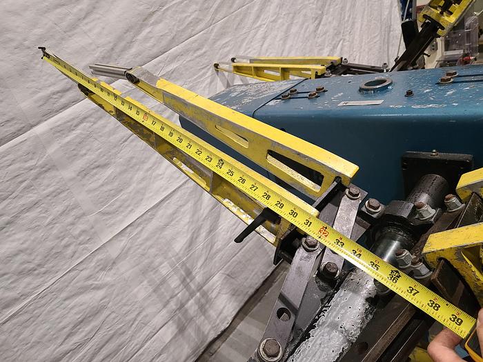 Used RapidAir  Dual 1500 Lb Material Coil 72 Inch Payoff Decoiler Stock Feed Adjustable Clutch & Coil Diameter