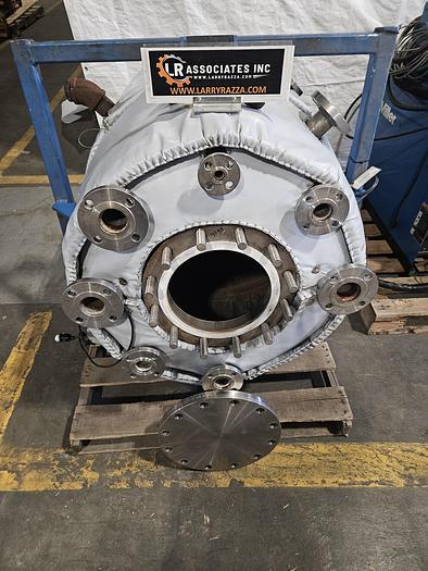 Used 175 Gallon Super Heavy Duty Stainless Steel Horizontal High Pressure Vessel Holding Tank Rated at 300F to -20F @ 90 PSIG Built in 2010