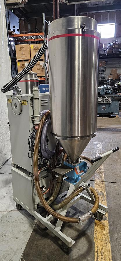 Used DRI-AIR HPD-4 HIGH-PERFORMANCE DESICCANT RESIN DRYER – RH150 150 LB STAINLESS STEEL HOPPER – DIGITAL DEW POINT CONTROL – 480V 3 PHASE – TESTED