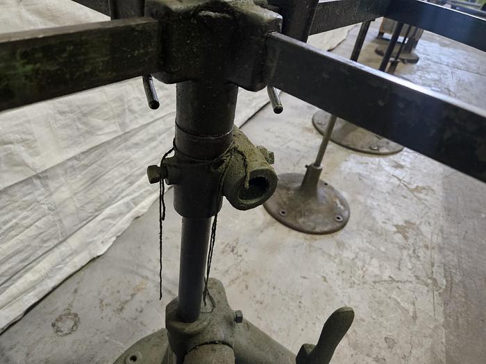 Used Littell 32 Inch Reel Payoff for feeding metal stock to power punch press