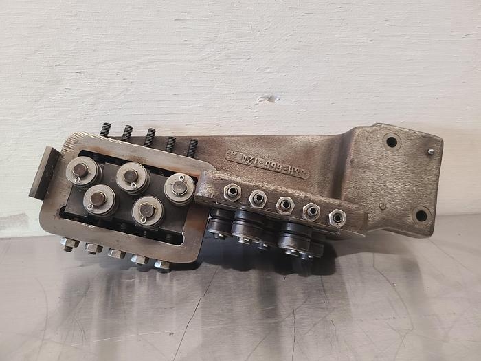 Used Wire Stock Straightener Multi Roll 90 degree transition 2 Plane Brass Steel Silver