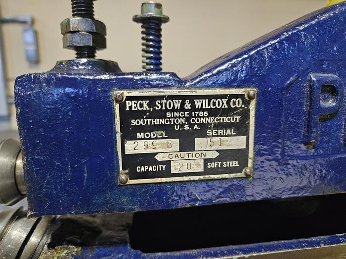 Used Pexto Model 299B Motorized Ring & Circle Cutter sheet metal shear 20 GA x 42" 110V