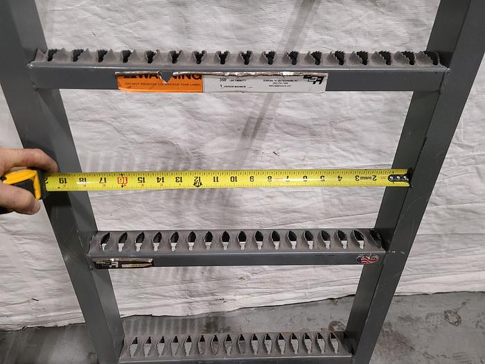 Used Gated Platform Ladder for Elevated Work Area