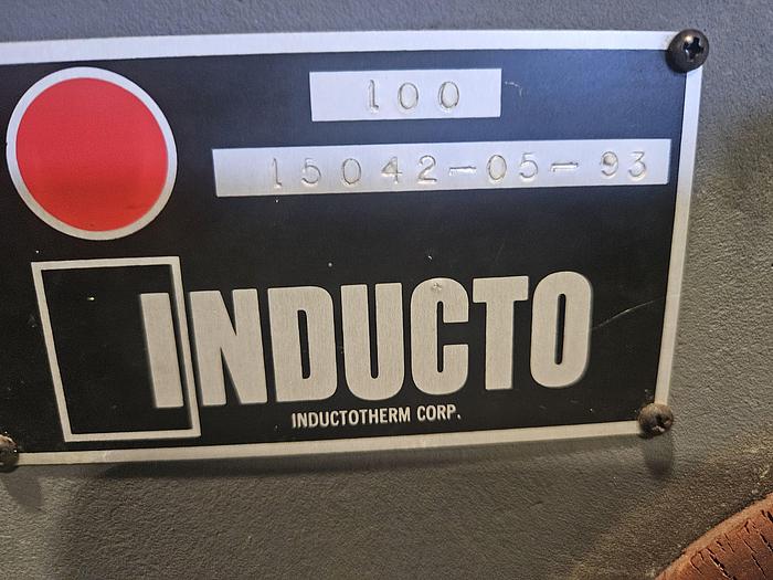 Used Inductotherm Induction Tilting Melting Furnace Inducto Model 100 Melt Silver Brass 