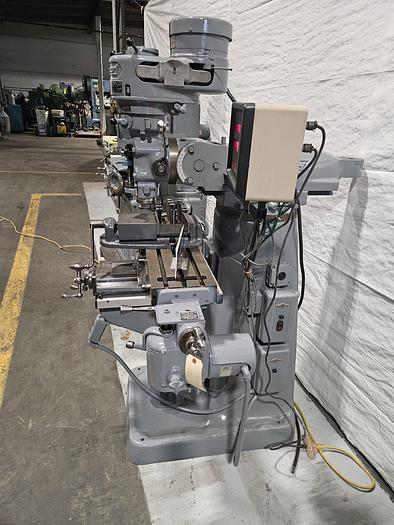Used Bridgeport Mill 1 HP 36 inch Table DRO Power Feed Collets Chrome Ways 6 inch Vise