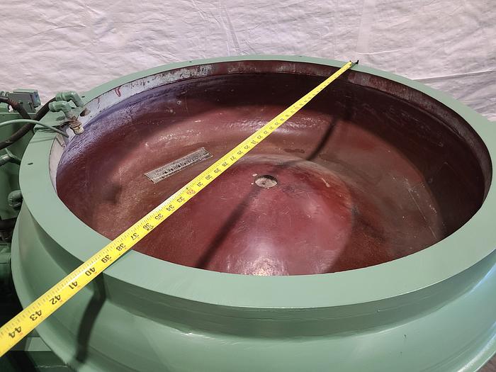 Used ALMCO 3 Cubic Ft Vibratory Finishing Machine Deburr Polish Automatic