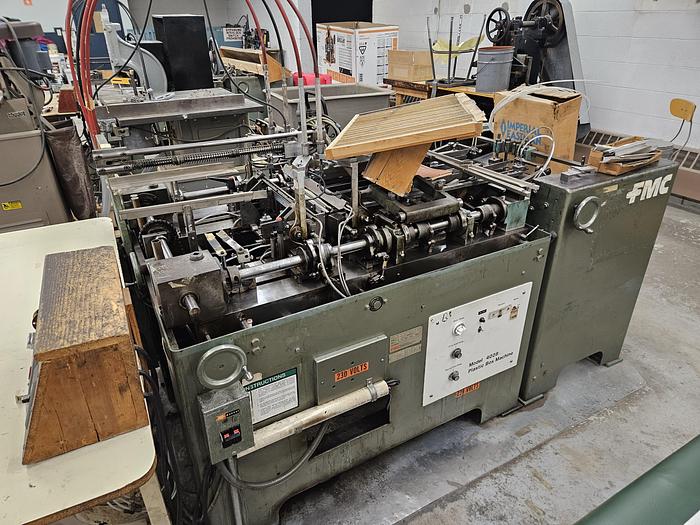 Used FMC CRATHERN MODEL 4028 TRANSPARENT BOX MAKING MACHINE