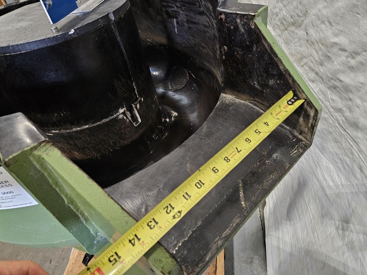 Used RÖSLER R125 EC RUBBER-LINED VIBRATORY FINISHING MACHINE – APPROX. 3 CU. FT. WORKING CAPACITY – 460V 3 PHASE – MADE IN GERMANY – TESTED