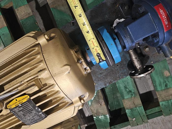 Used Kinney Tuthill Liquid Ring Two Stage Vacuum Pump #VLRC-125-FA2 with Baldor 15HP Motor