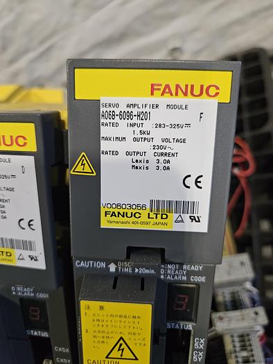 Used Fanuc Servo Amplifier & Power Supply Module A06B-6096-H201(H301) A06B-6077-H106