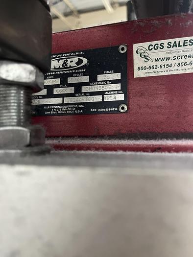 Refurbished Reconditioned M&R Gauntlet II 8 Color 10 Station Screen Printer with Flash Dryer... in Excellent Condition!