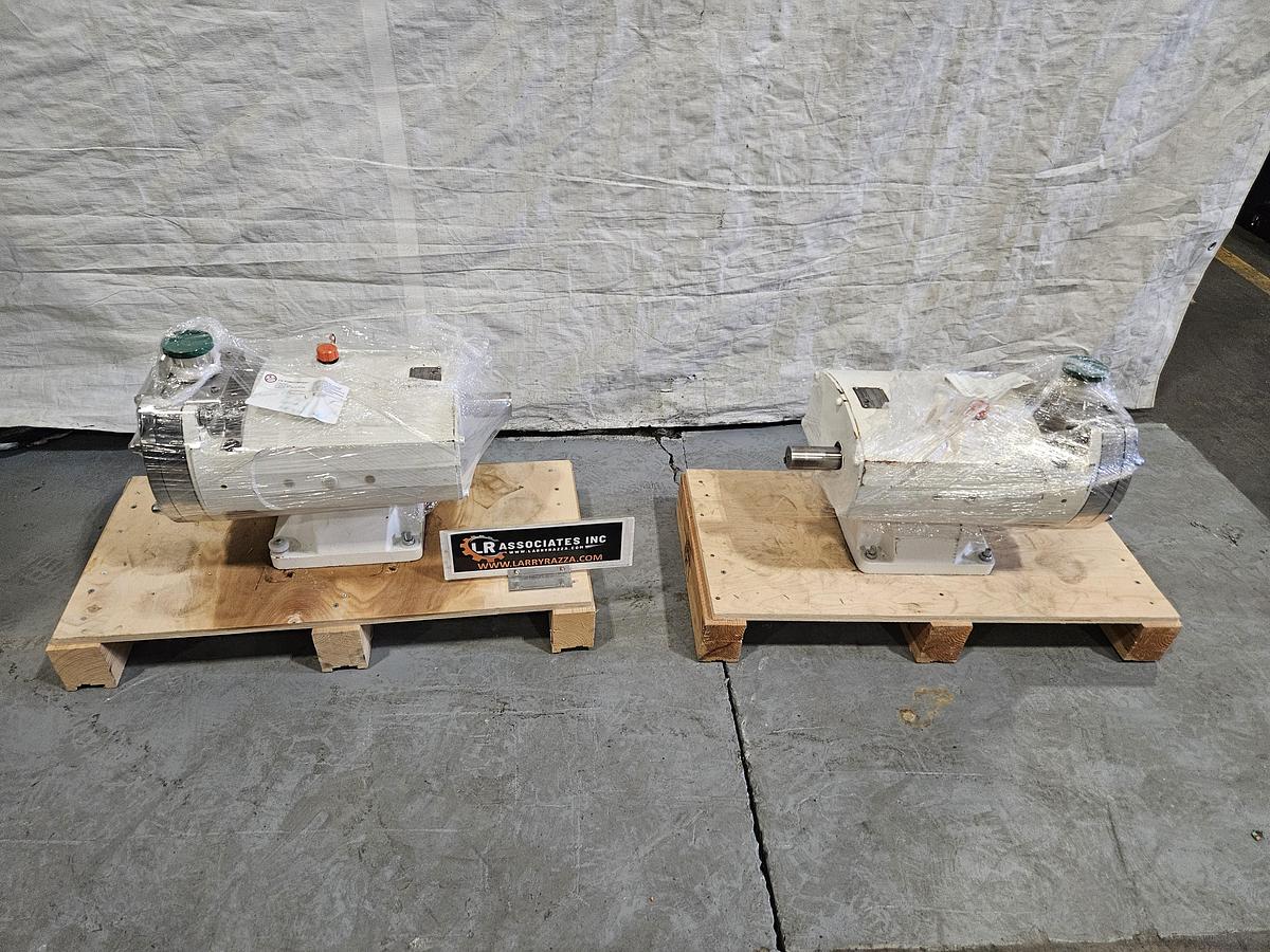 Used ALFA LAVAL STAINLESS STEEL SX4 ROTARY LOBE PUMP ULTRAPURE NARROW 2" TC DUPLEX SHAFT SC/SC SINGLE MECHANICAL R00 USP CLASS VI EPDM SEAL 70 PSI 