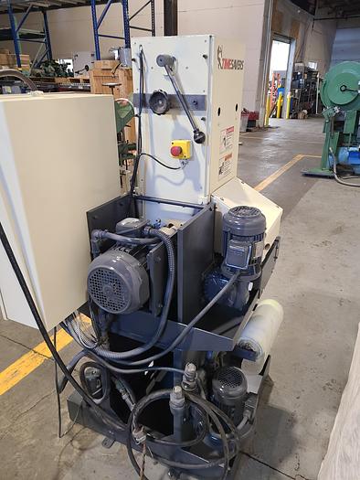 Used Timesavers Model 1111-11-0 Dry or Wet Conveyor 9" Belt Sander Mini Belt Semi Automatic