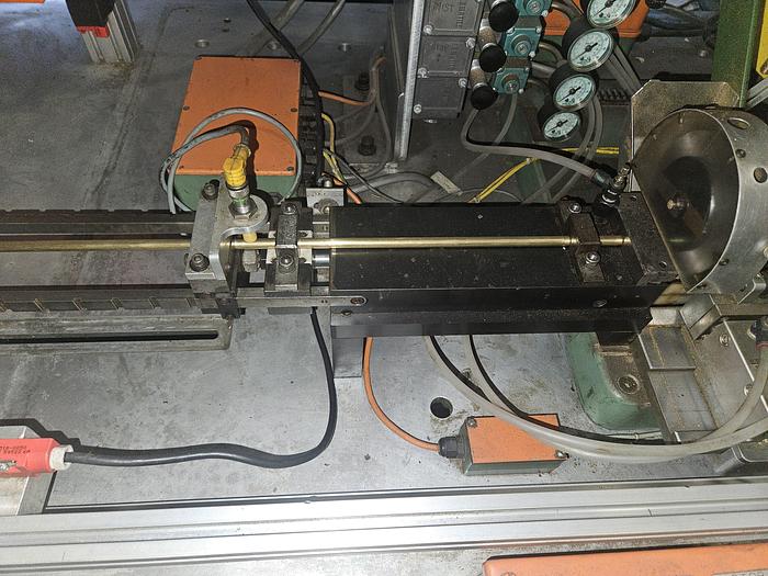 Used Automatic Tube or Rod Cutting Sawing Machine Feed & Cut Continuously cuts length
