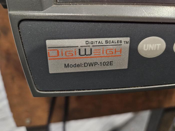 Used Digiweigh 10,000 Lb Digital Floor Pallet Scale 48 Inch Lb or KG