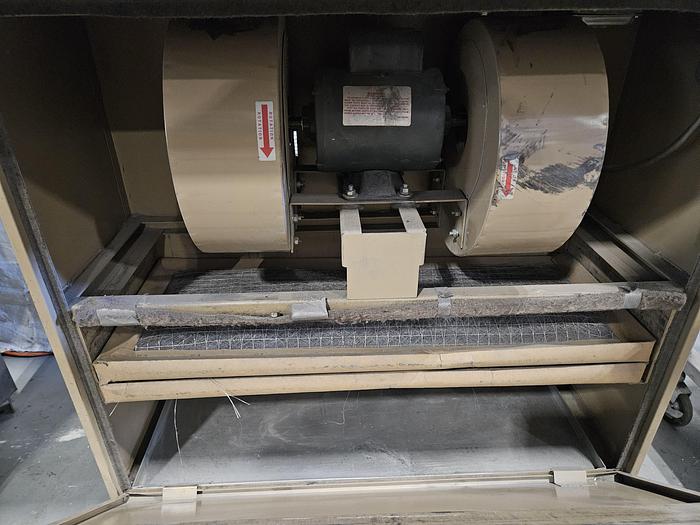 Used Polishing Buffing Double Head with Dust Collector Built-in 110V