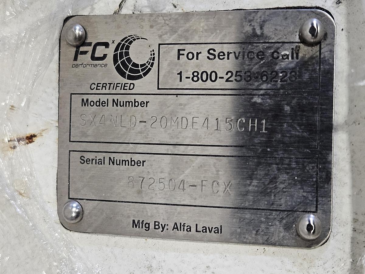 Used ALFA LAVAL STAINLESS STEEL SX4 ROTARY LOBE PUMP ULTRAPURE NARROW 2" TC DUPLEX SHAFT SC/SC SINGLE MECHANICAL R00 USP CLASS VI EPDM SEAL 70 PSI 