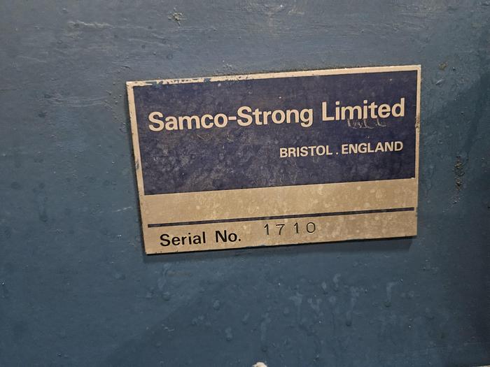 Used Samco 60 Ton Die Cutter 22" x 60" Bed Shuttle Table 220V 3 Phase