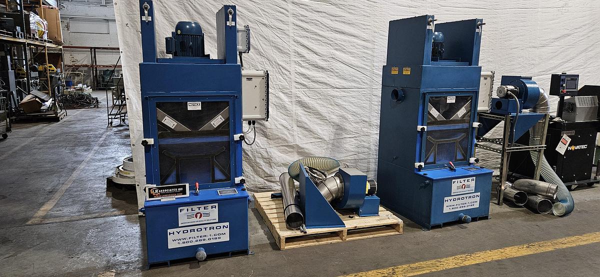 Used FILTER 1 HYDROTRON WET DUST COLLECTOR – 1000 CFM – COMBUSTIBLE DUST SAFE – 460V 3PH