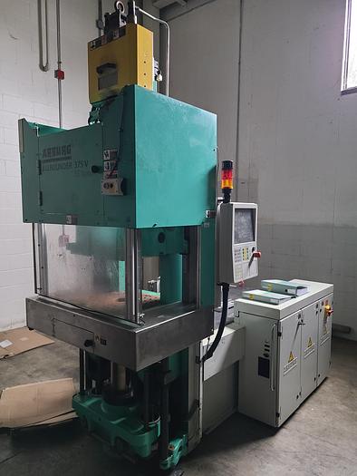 Used 55 Ton Arburg Vertical Injection Molding Machine Model 375V 500-100 1 ounce shot 2011