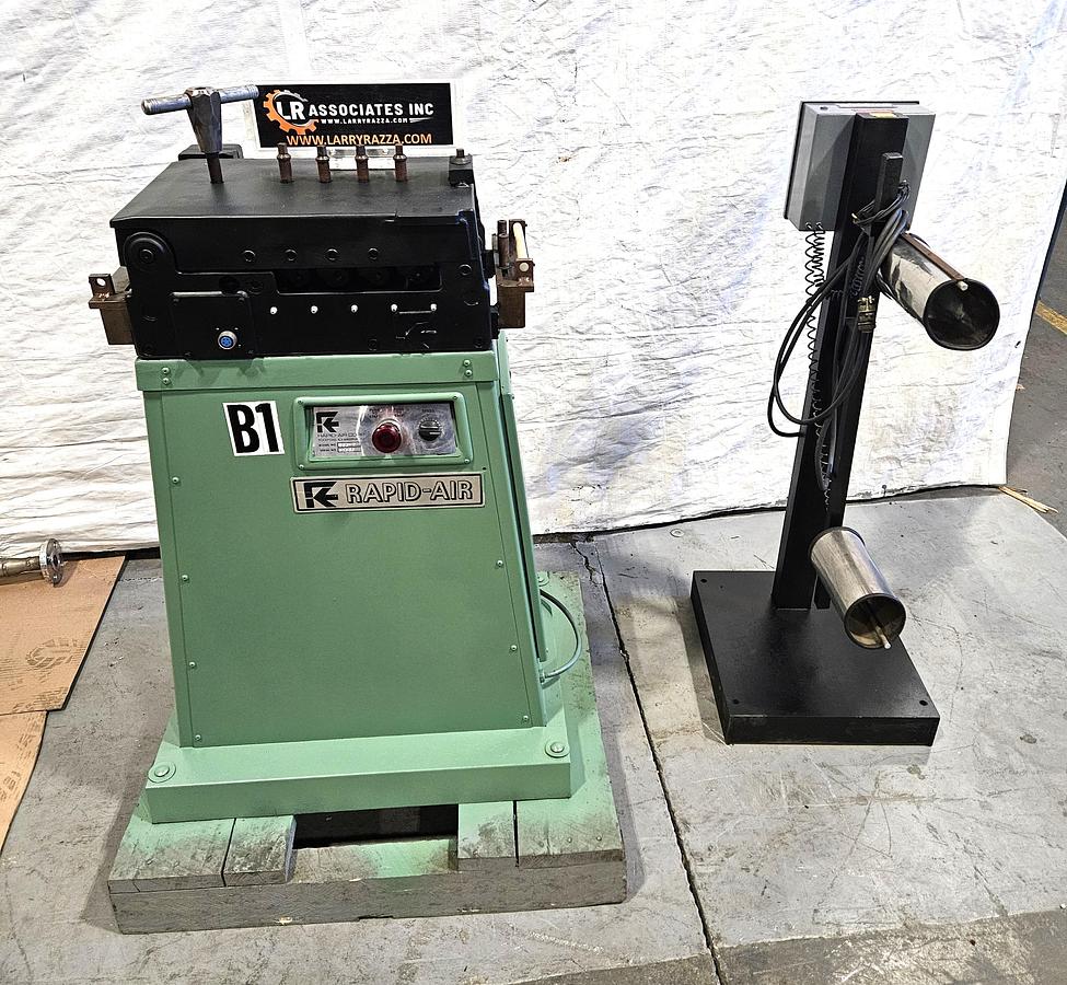 Used RAPID-AIR SS8-A POWERED STOCK STRAIGHTENER – 8" WIDTH CAPACITY – VARIABLE SPEED – ELECTRONIC LOOP CONTROL – 220V / 3 PHASE