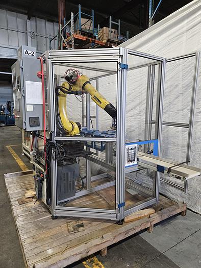 Used  AES Robotic Custom Packaging Machine Automated Robot Packaging with Conveyor