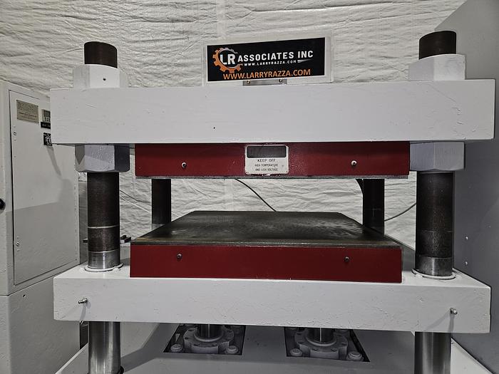 Used Wabash 100 Ton Hydraulic Press Model# 100-2424-STMAC with Heated Platens Molding & Laminating 