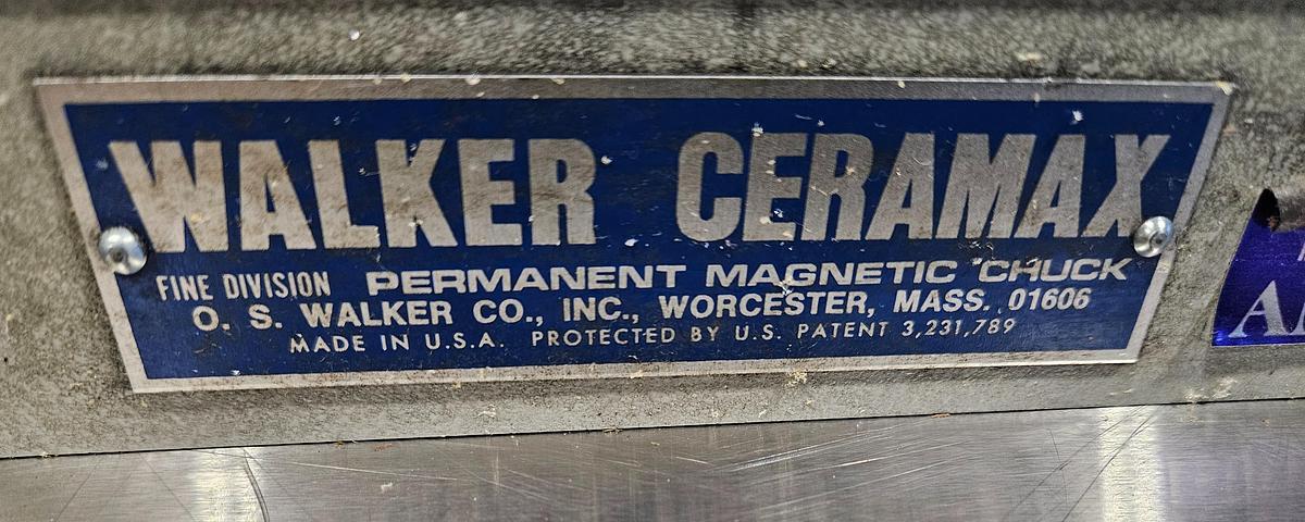 WALKER 6"×12" NEW IN BOX - PERMANENT MAGNETIC CHUCK for Surface Grinders – MODEL 612-LBP – CLAMPS & SIDE RAIL INCLUDED